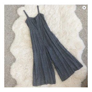 Adeline Star Print Lace Up Cropped Wide Leg Jumper